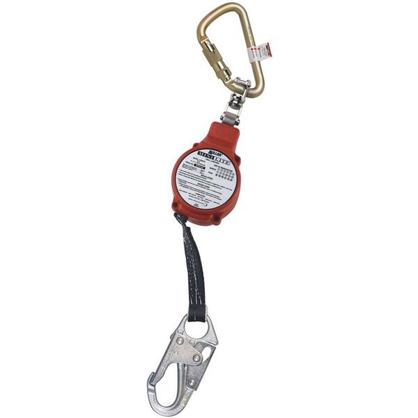 Honeywell Miller MiniLite 11'L Fall Limiter, Twist-Lock Carabiner/Swivel Shackle FL11-3-Z7/11FT